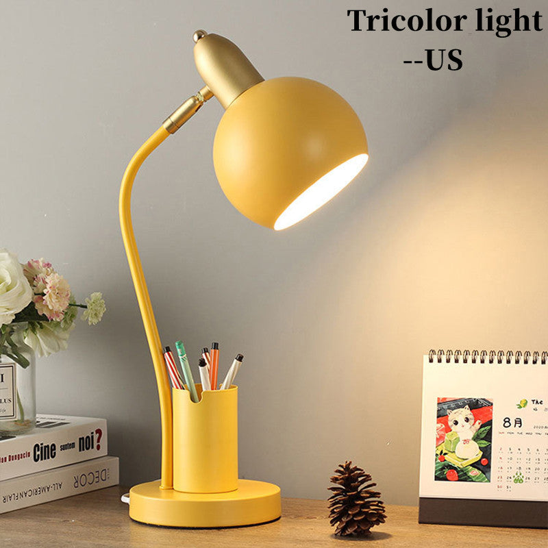 Nordic Desk Lamp with Pen Holder – Eye Protection Study & Bedside Light