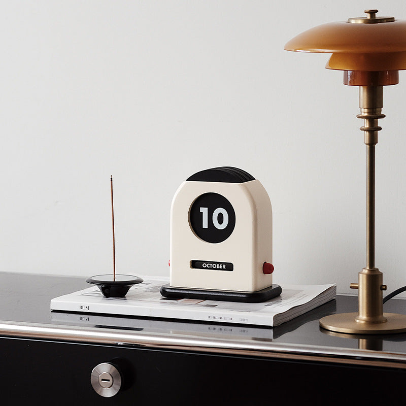 Nordic Style Designer Wooden Retro Calendar Creative Perpetual Calendar Desk Calendar