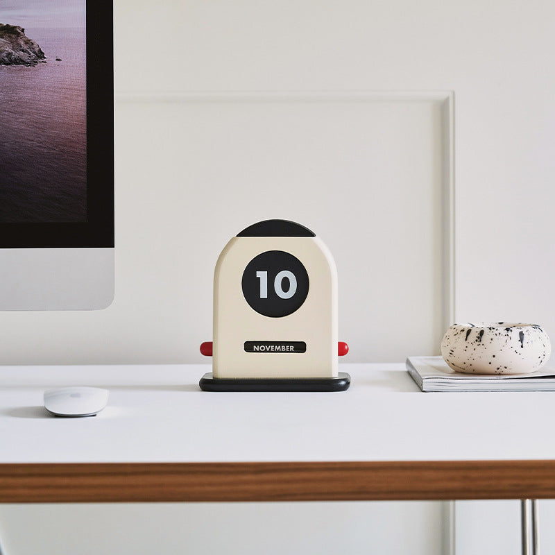 Nordic Style Designer Wooden Retro Calendar Creative Perpetual Calendar Desk Calendar